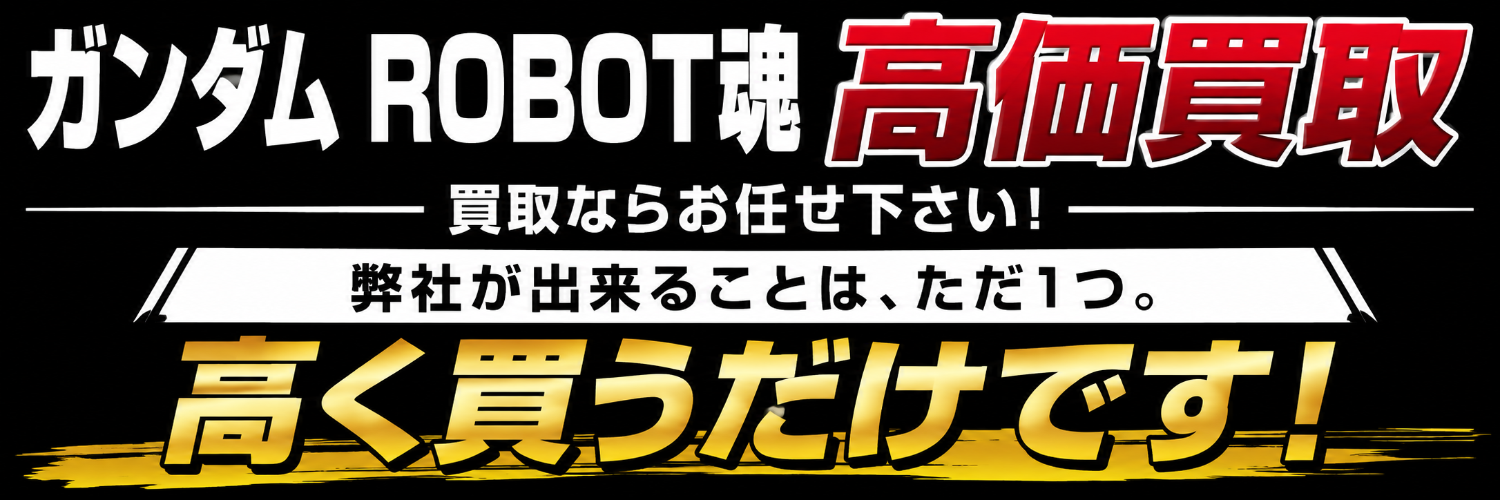 ガンダムのROBOT魂高く買うだけです